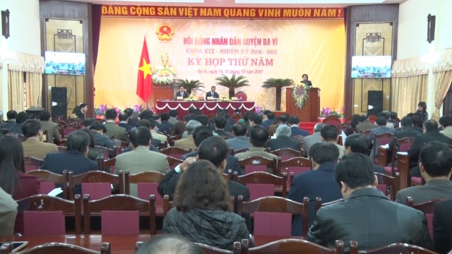 Kỳ họp thứ 5, HĐND huyện Ba Vì khóa XIX